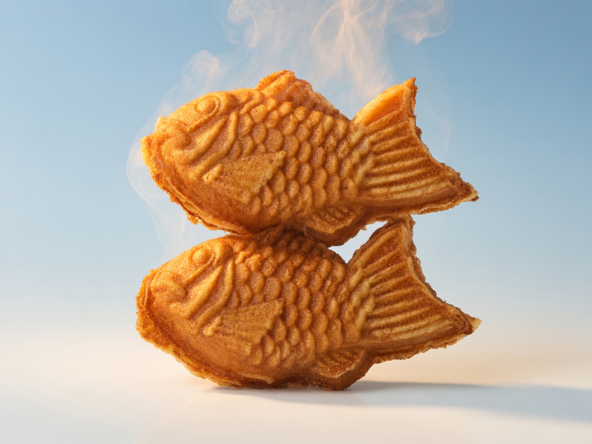 Taiyaki fish-shaped pastries